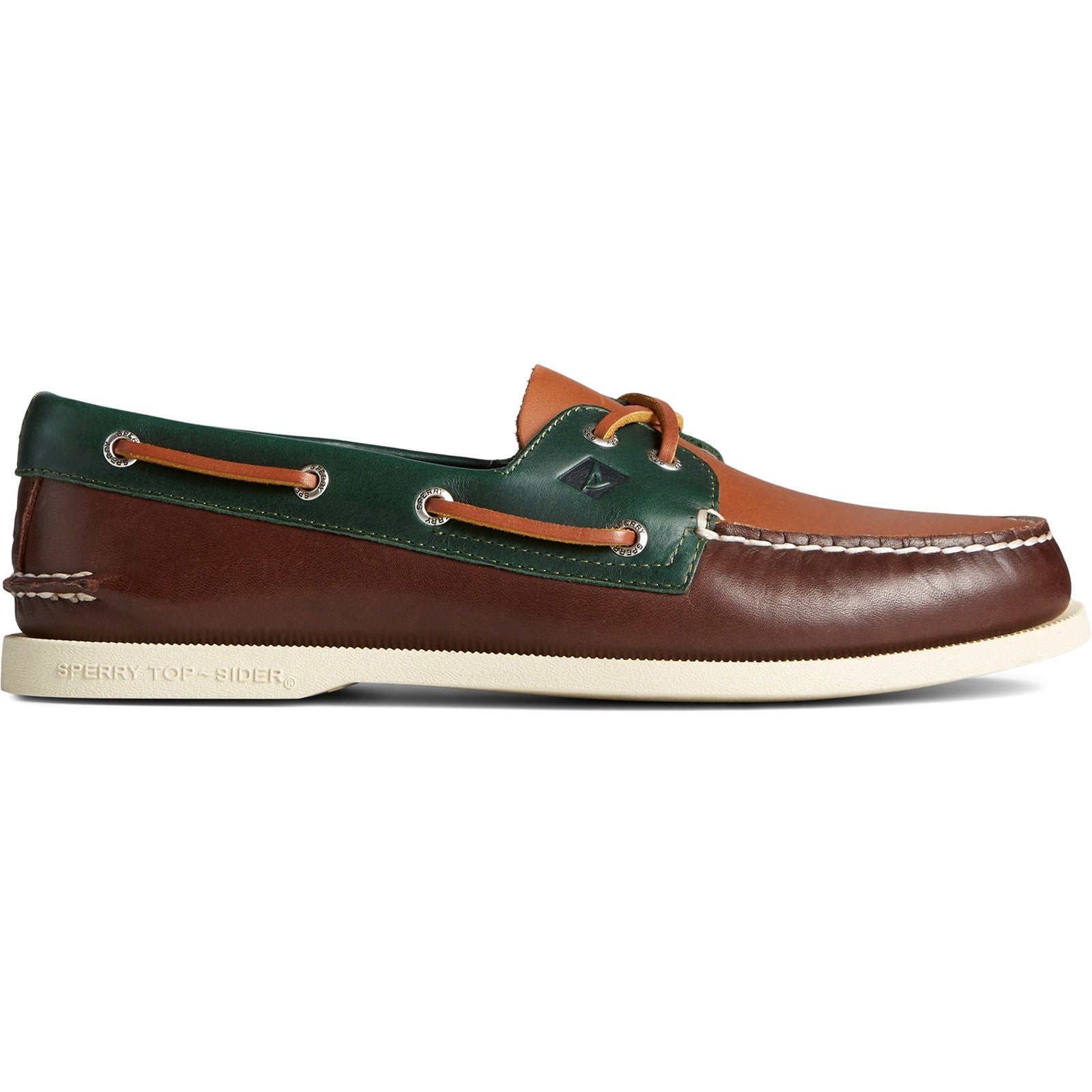 Sperry Mens Authentic Original 2-Eye Tri-Tone Boat Shoes - Brown