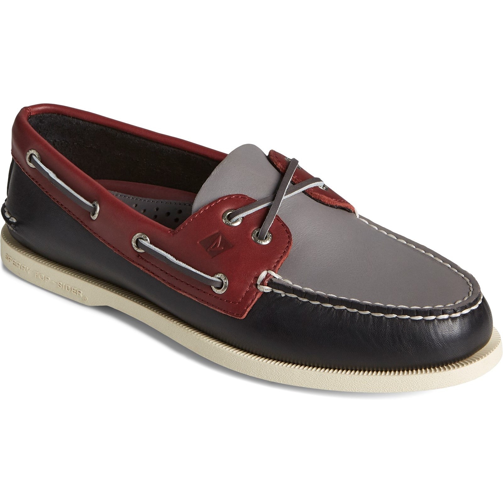 Sperry Mens Authentic Original 2-Eye Tri-Tone Boat Shoes - Navy