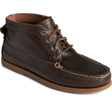 Sperry Mens Authentic Original Boat Chukka Tumbled Leather Boots - Dark Brown