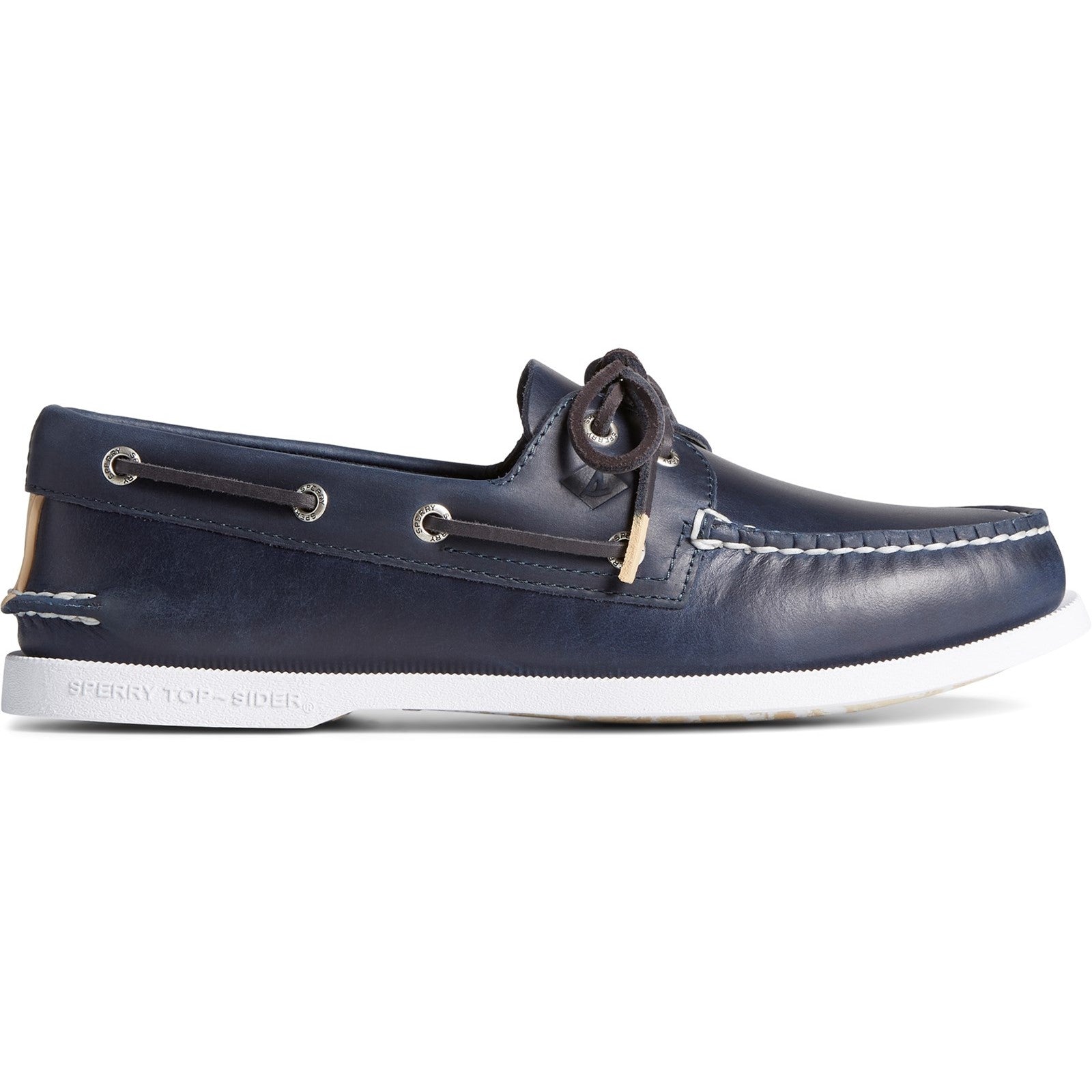 Sperry Mens Authentic Original 2-Eye Pullup Boat Shoes - Navy