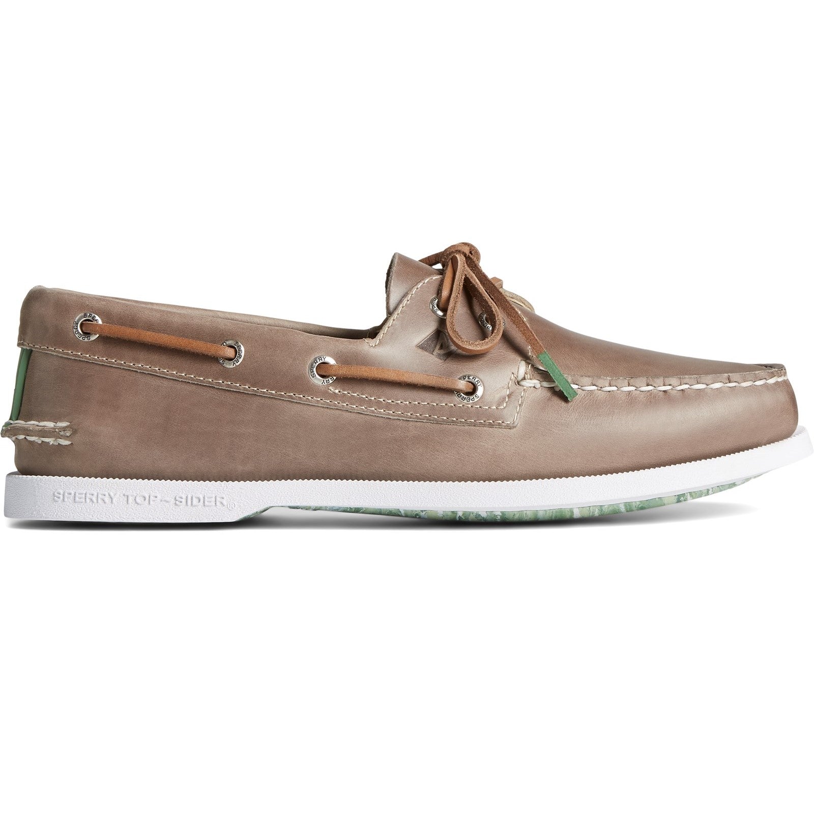 Sperry Mens Authentic Original 2-Eye Pullup Boat Shoes - Taupe