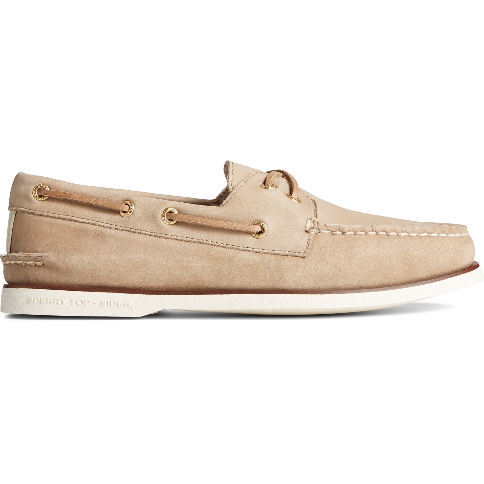 Sperry Mens A/O 2-Eye Boat Shoes - Cream