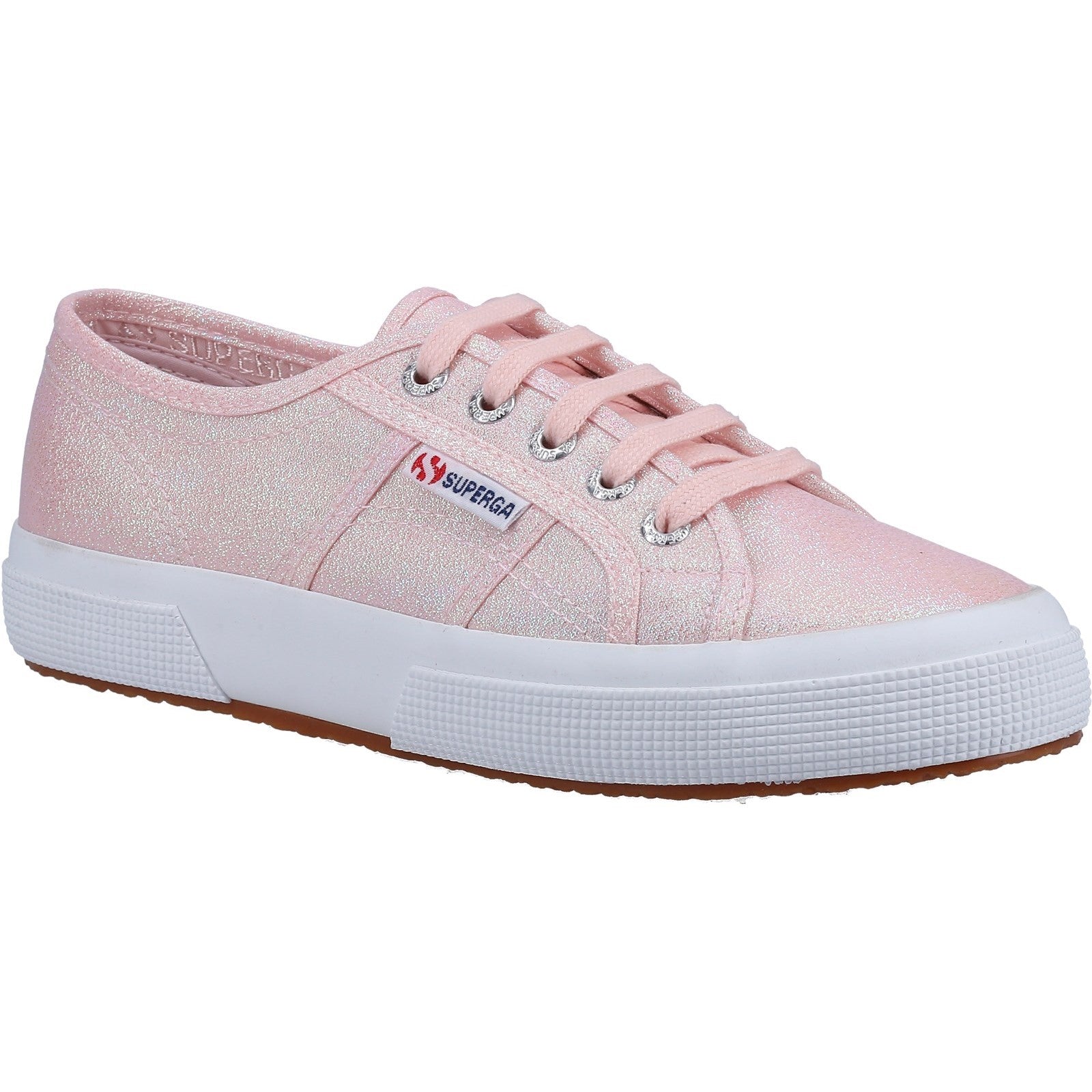 Superga Womens 2750 Lamé Trainers - Pink
