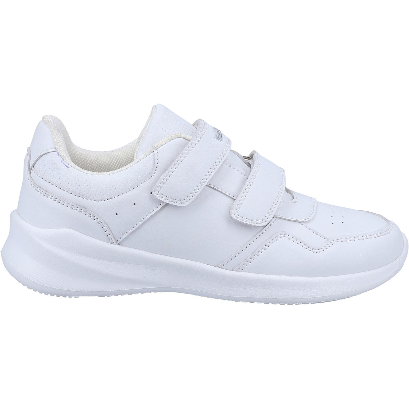 Hush Puppies Kids Marling Leather Trainers - White