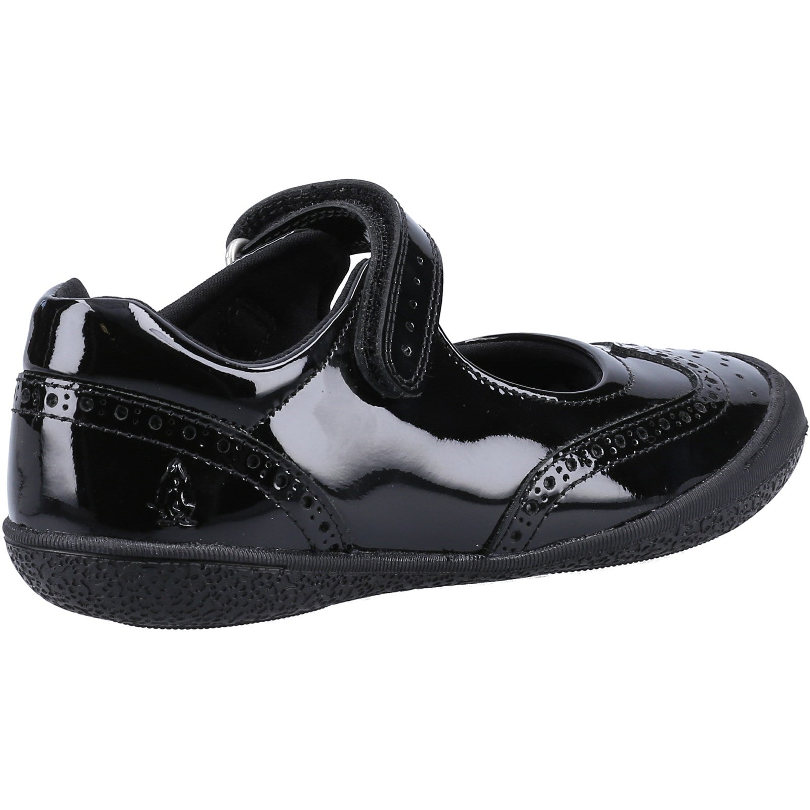 Hush Puppies Girls Rina Shoe Patent School Shoes - Black