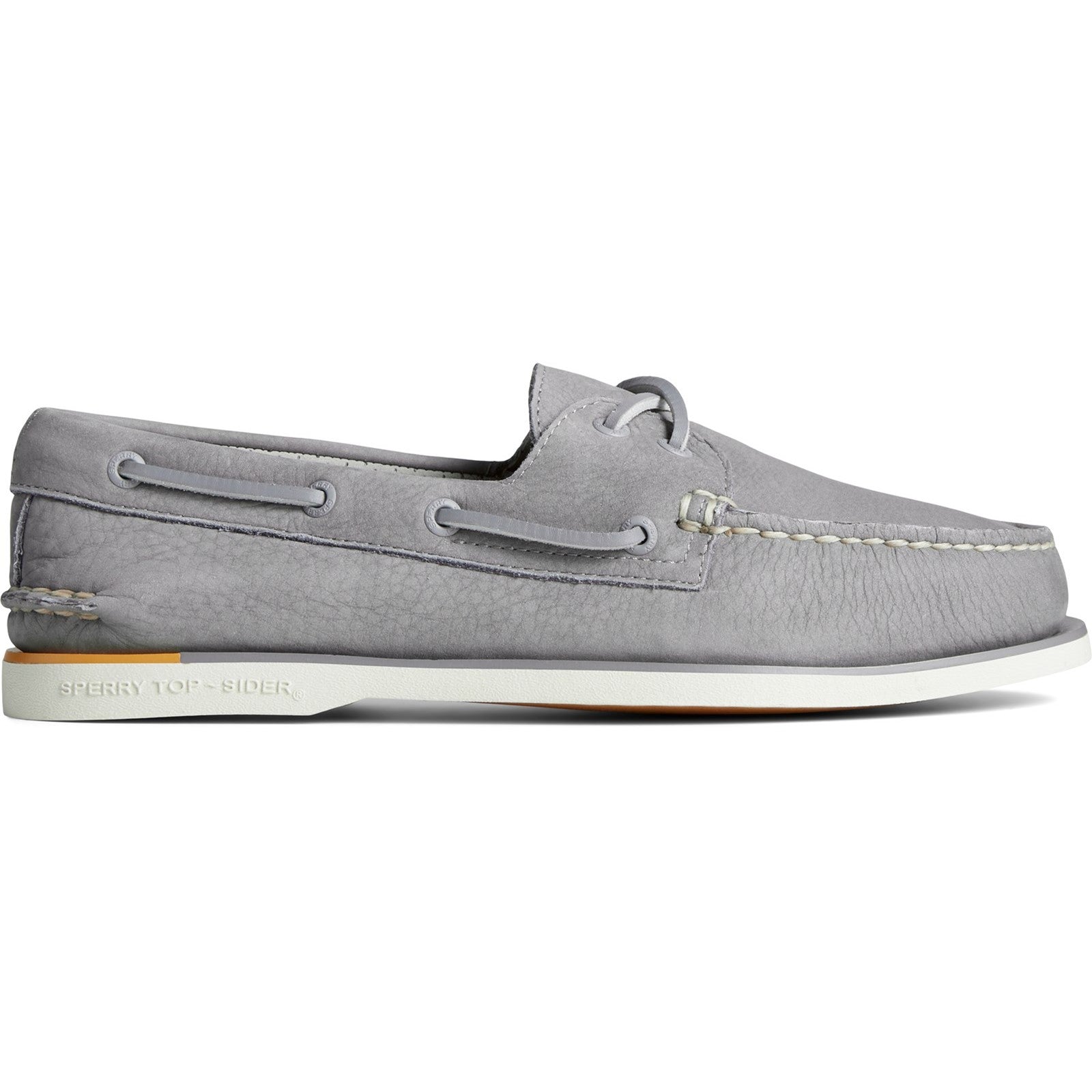 Sperry Mens Gold Authentic Original 2-Eye Nubuck Boat Shoes - Grey