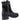 Hush Puppies Womens Saskia Shearling Lined Leather Boots - Black