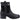 Hush Puppies Womens Saskia Shearling Lined Leather Boots - Black