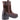 Hush Puppies Womens Saskia Shearling Lined Leather Boots- Brown