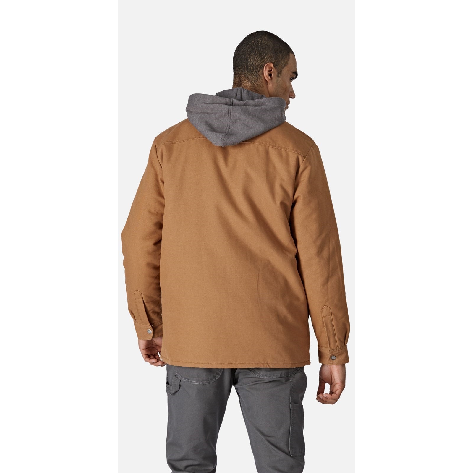 Dickies Mens Duck Shirt Jacket - Brown