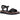 Hush Puppies Womens Cassie Leather Sandal - Black