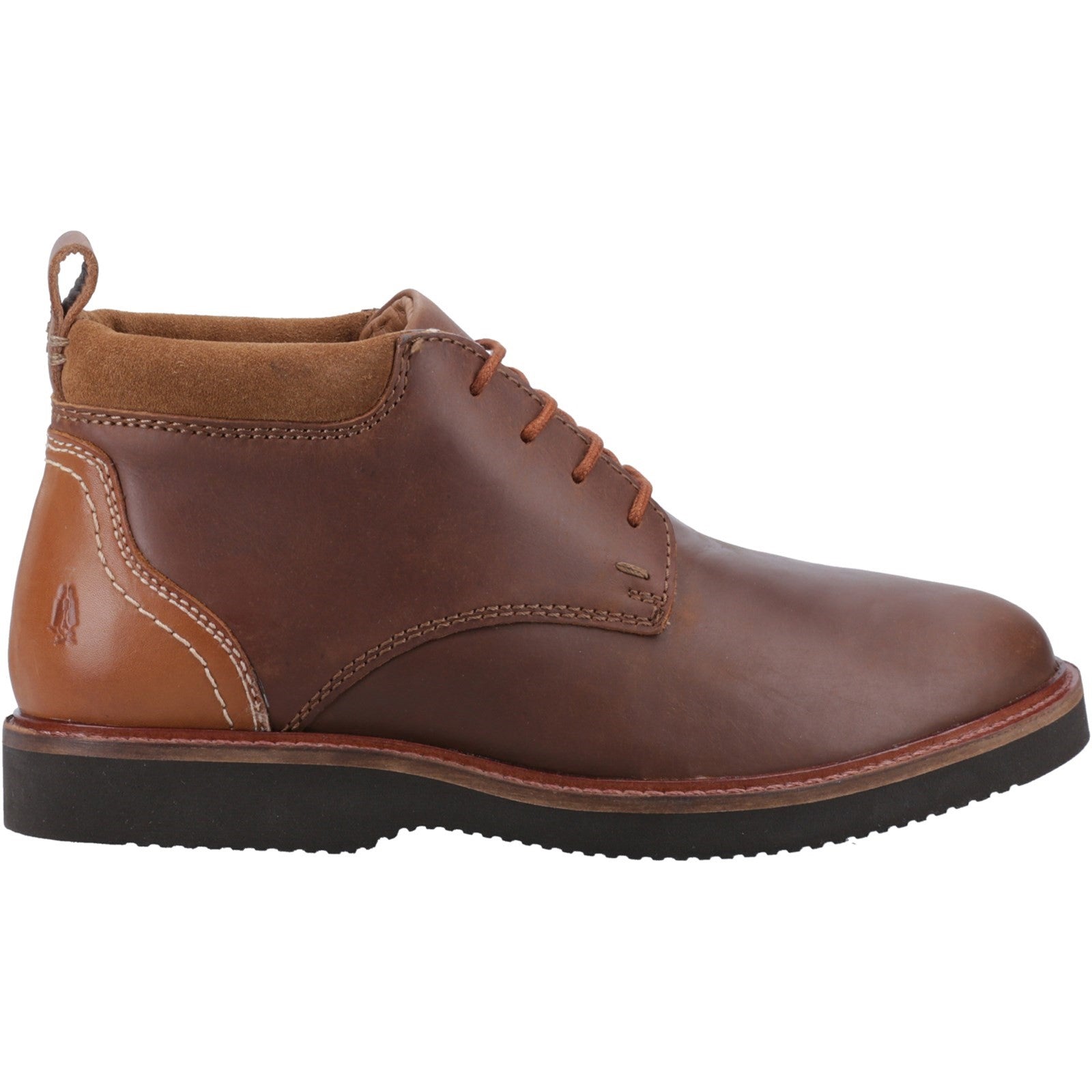 Hush Puppies Mens Wesley Leather Chukka Boots - Brown