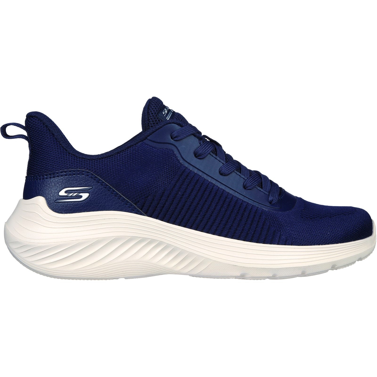 Skechers Womens Bobs Squad Waves Trainers - Navy