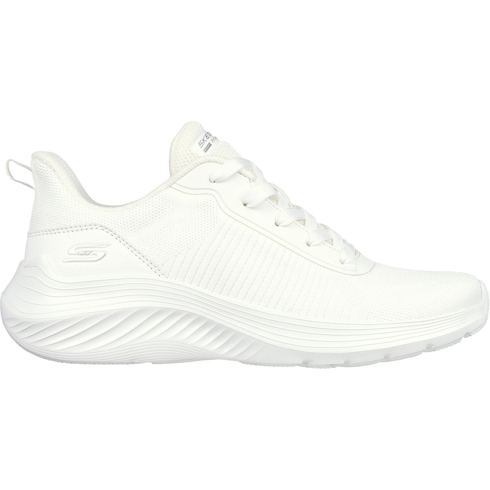 Skechers Womens Bobs Squad Waves Trainers - Off White