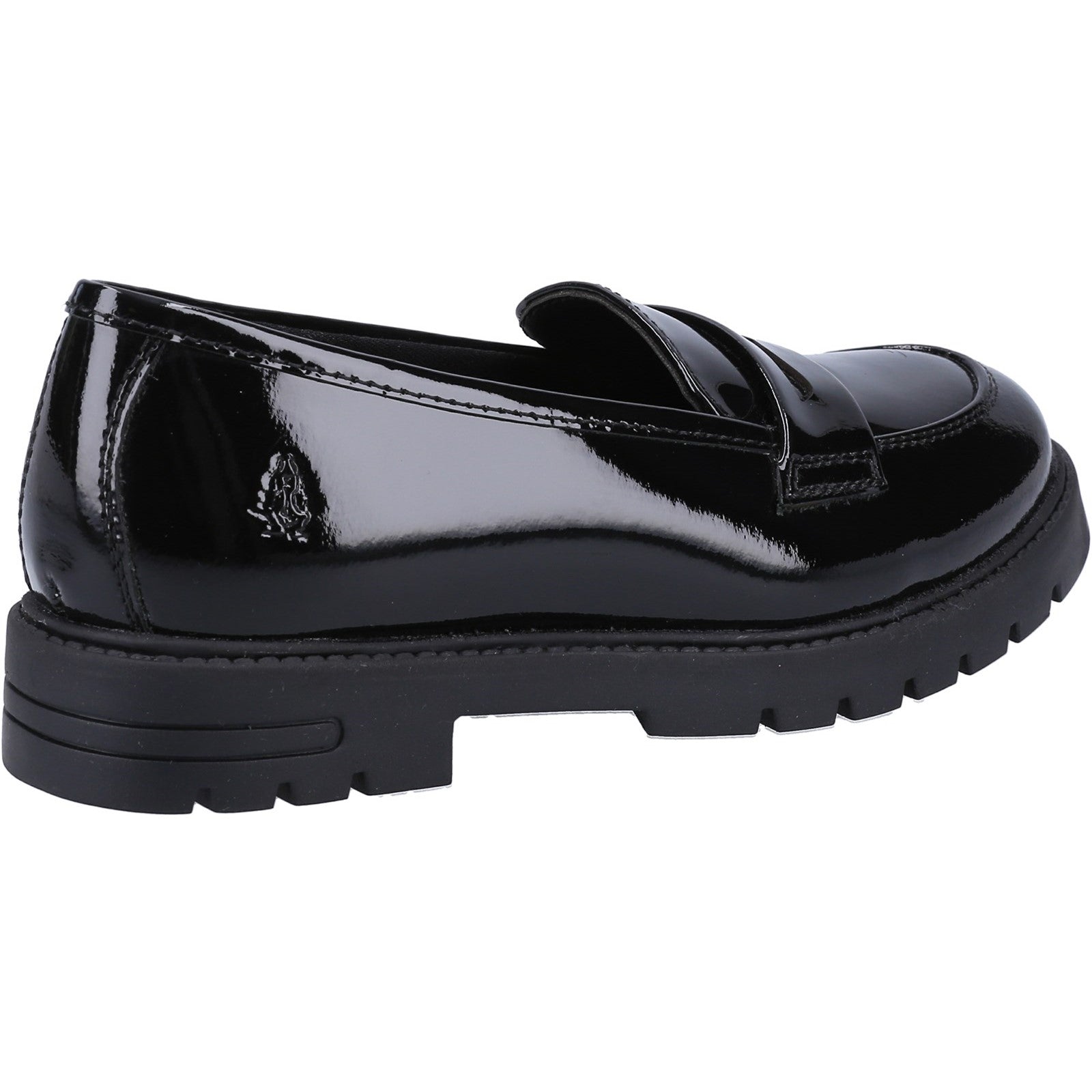 Hush Puppies Girls Hazel Patent Leather School Shoes - Black