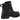 Hush Puppies Womens Wakely Shearling Lined Leather Ankle Boots - Black