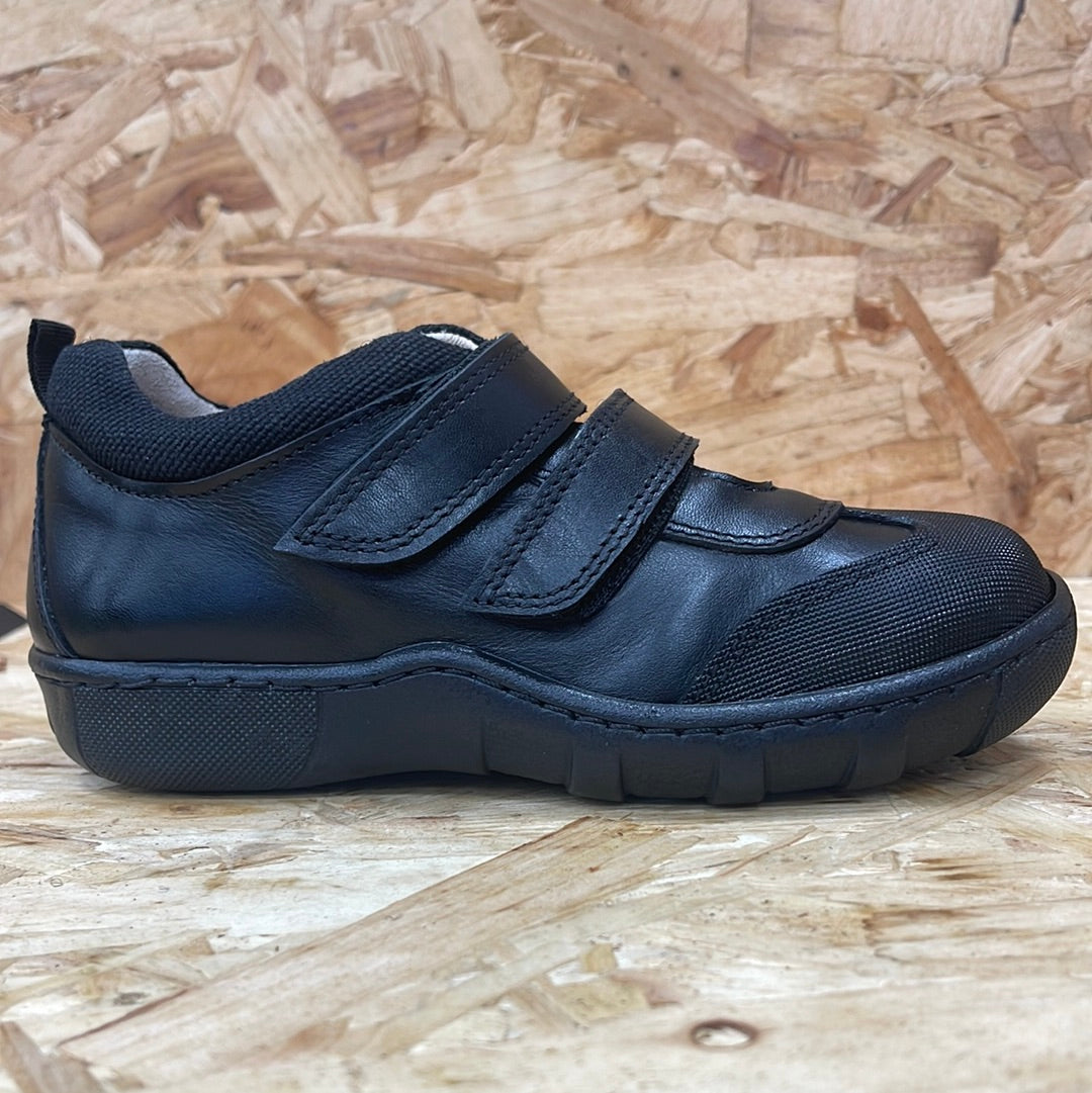Petasil Kids Wagner Leather Shoe - Black