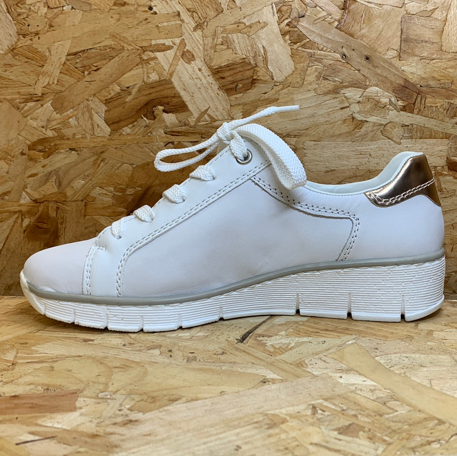Rieker Womens Fashion Trainer - White - The Foot Factory