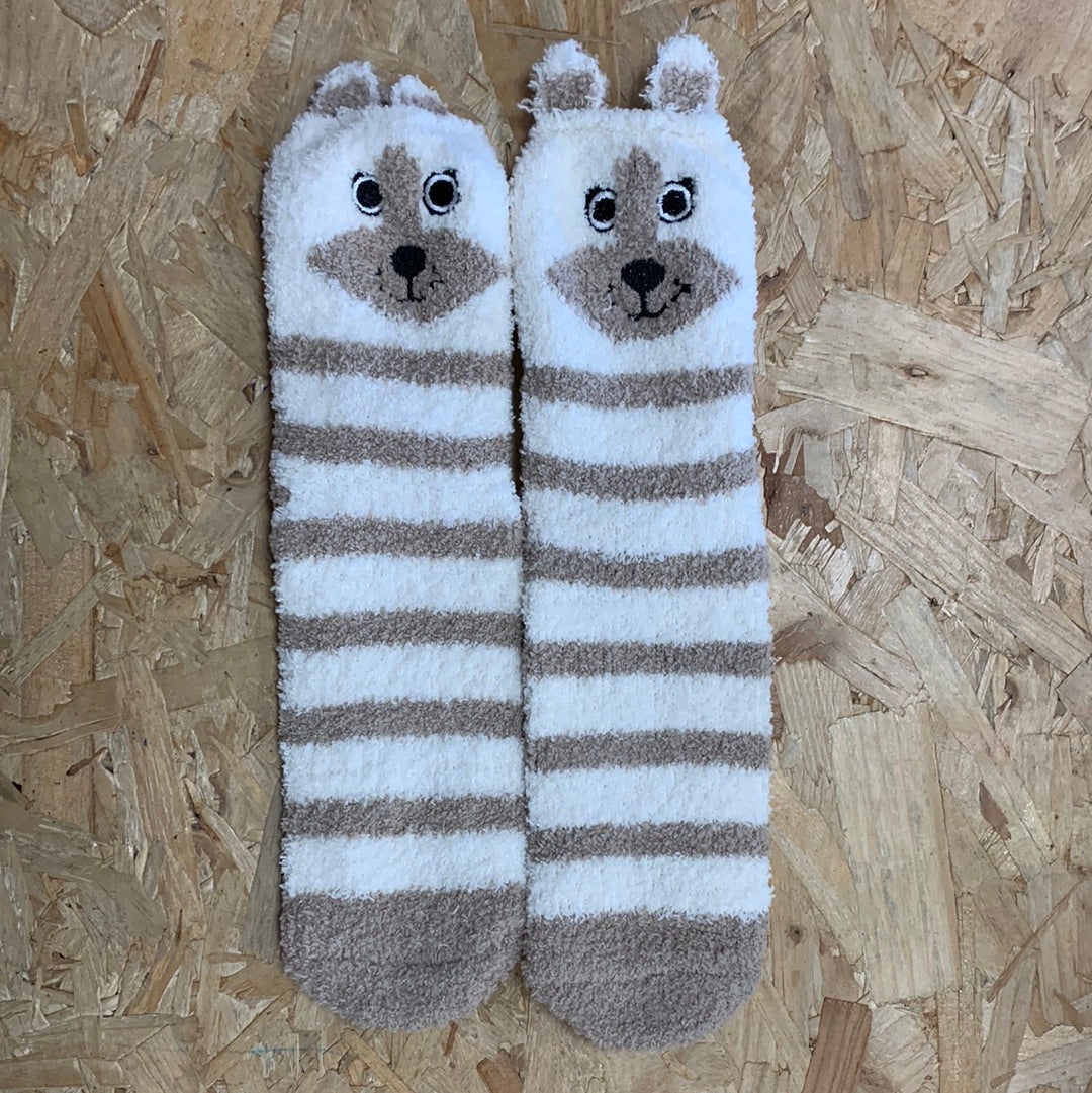 Bramble Womens Bear Fluffy Socks