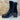 S. Oliver Patent Ffasiwn Merched Heeled Ankle Boot - Du