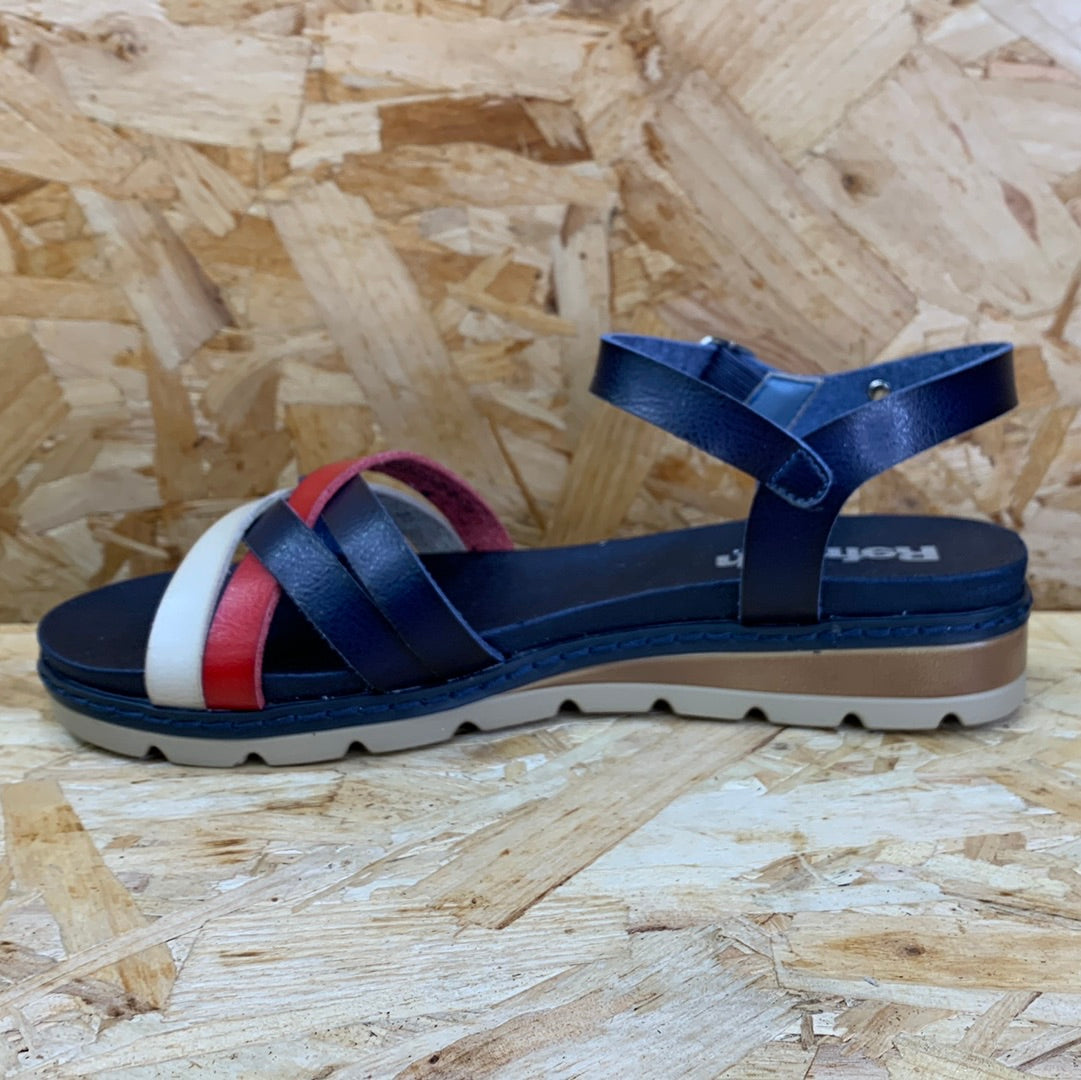 Refresh Womens Fashion Sandals - Navy - The Foot Factory