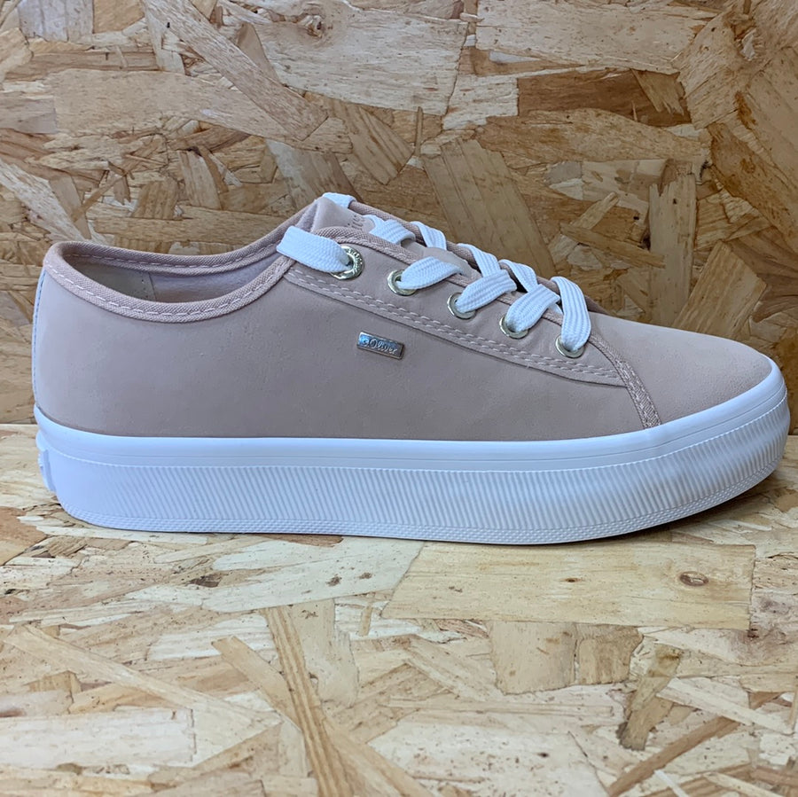 S.Oliver Womens Fashion Platform Trainer - Soft Pink