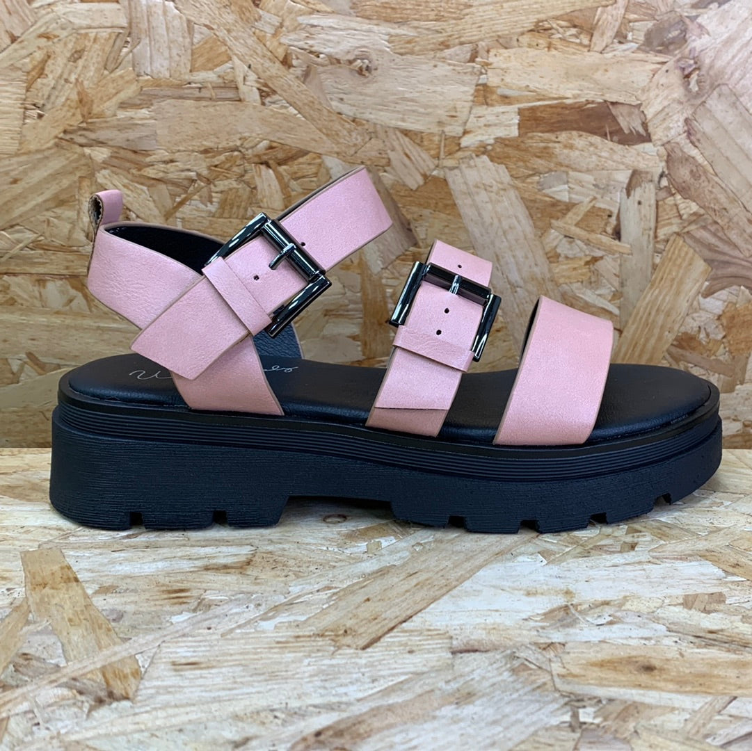 Una Healy Womens Fashion Platform Sandal - Pink