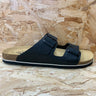 Plakton Mens Malaga Apure Leather Sandal - Black - The Foot Factory