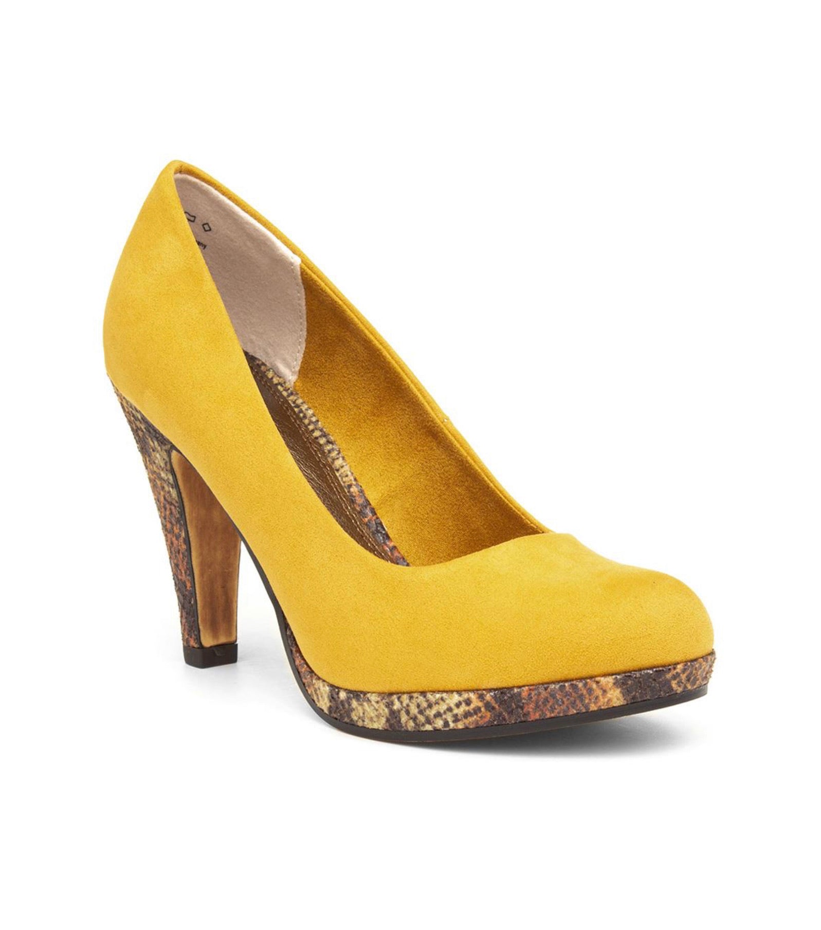 Marco Tozzi Womens Court Shoe - Yellow