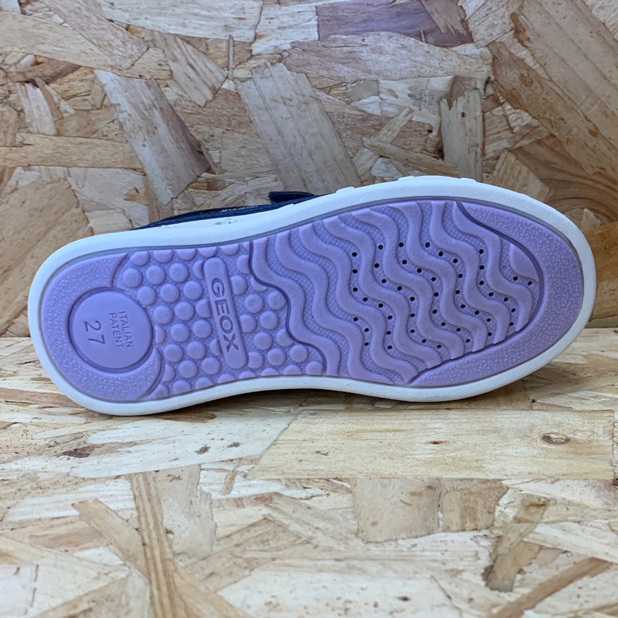 Geox Kids J Skylin G F Trainers - Navy / Fuchsia