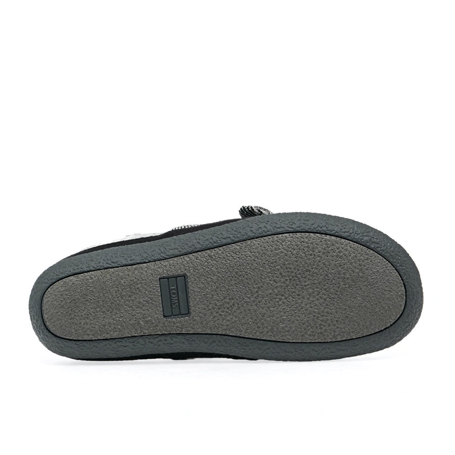 Toms-Ivy-Black-Plaid-bow-Women's-Slippers - The Foot Factory