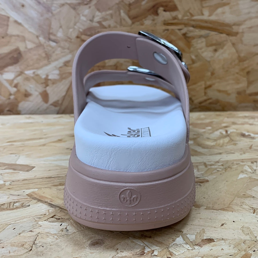 Rieker Womens Fashion Sandal - Rose Pink