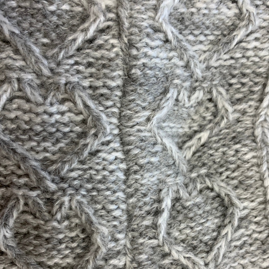 Bramble Womens Textured Knit Lounge Sock - Grey