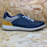 On Foot Mens Leather Trainers - Navy