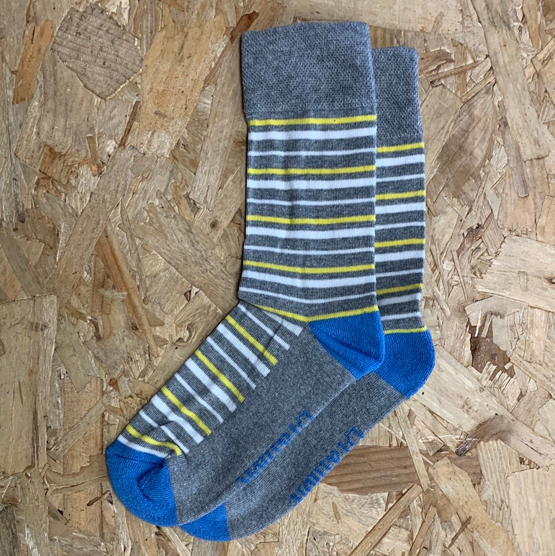 Bramble Womens Comfort Top Butterfly Socks (2 Pack) - Blue