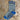 Bramble Dámské pohodlné top motýlí ponožky (2 balení) – modré