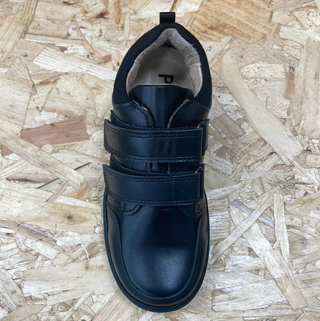 Petasil Kids Vitorino Leather Shoe - Black