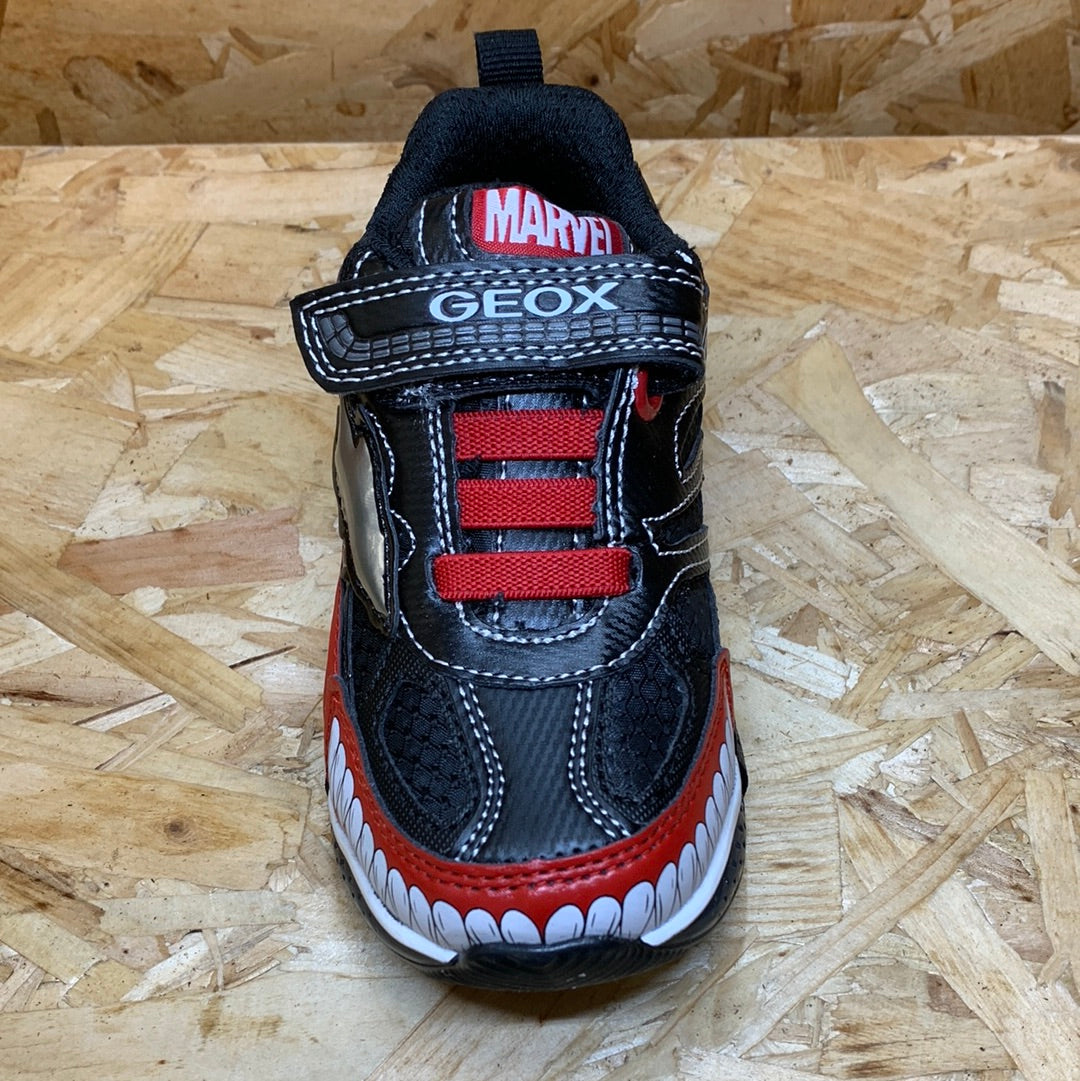 Geox Kids Marvel Venom Light Up Trainers Black
