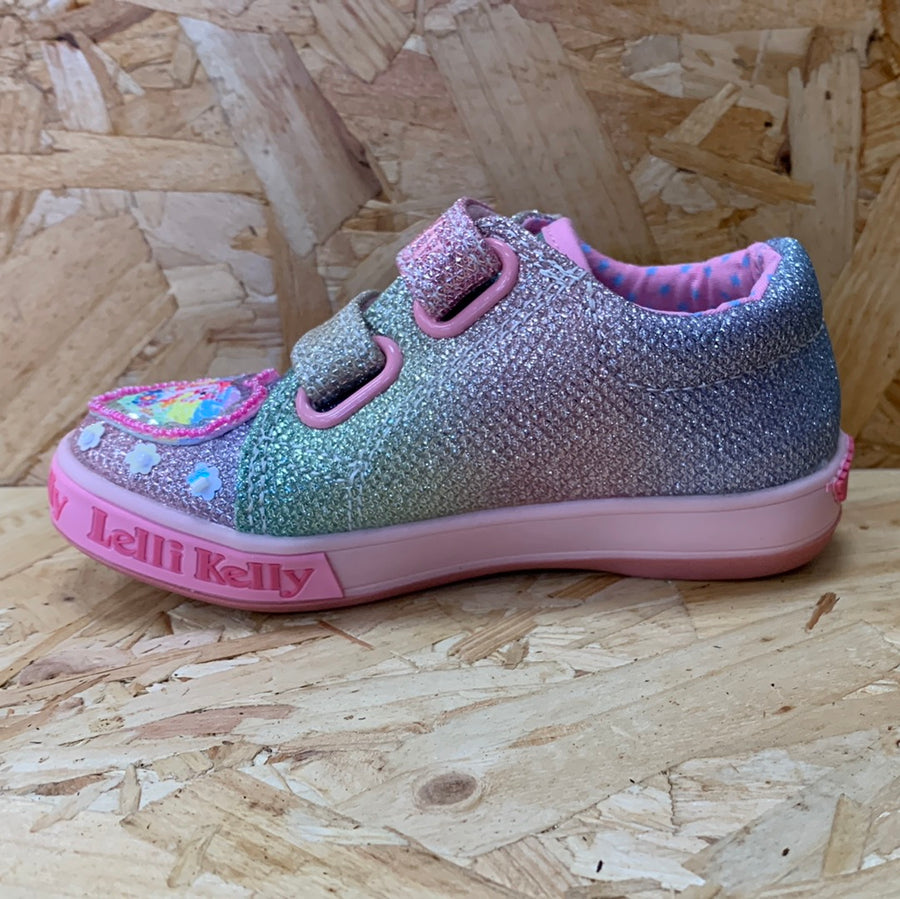 Lelli Kelly Kids Unicorn Rainbow Trainer - Multi Glitter