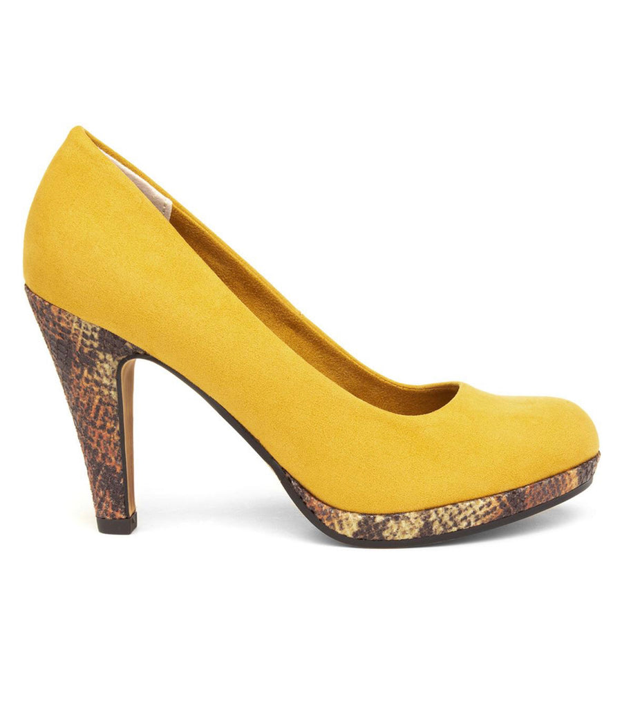 Marco Tozzi Womens Court Shoe - Yellow
