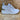 Carmela Dámské kožené módní tenisky na klínu – bílé – The Foot Factory