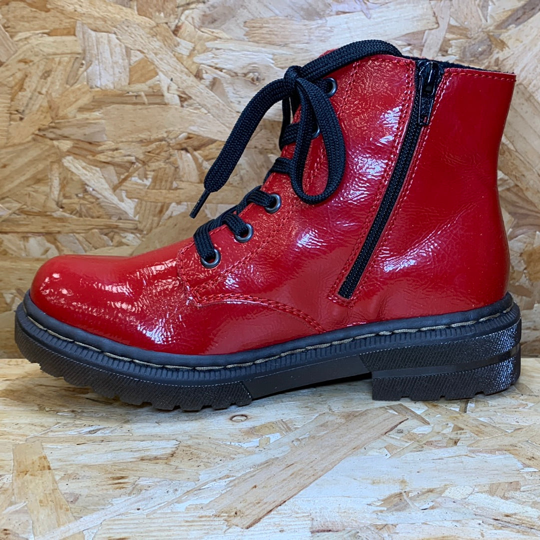 Stiefeletten Dunkelrote Stiefel High Heels Rote Plateau Stiefel