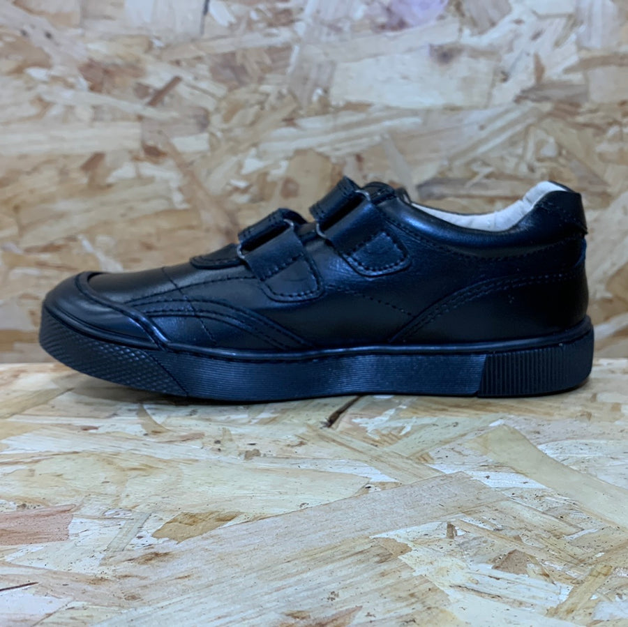 Petasil Kids Luke II Leather Shoe - Black