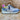 Carmela Damskie skórzane buty sportowe – Niebieskie dżinsy – The Foot Factory