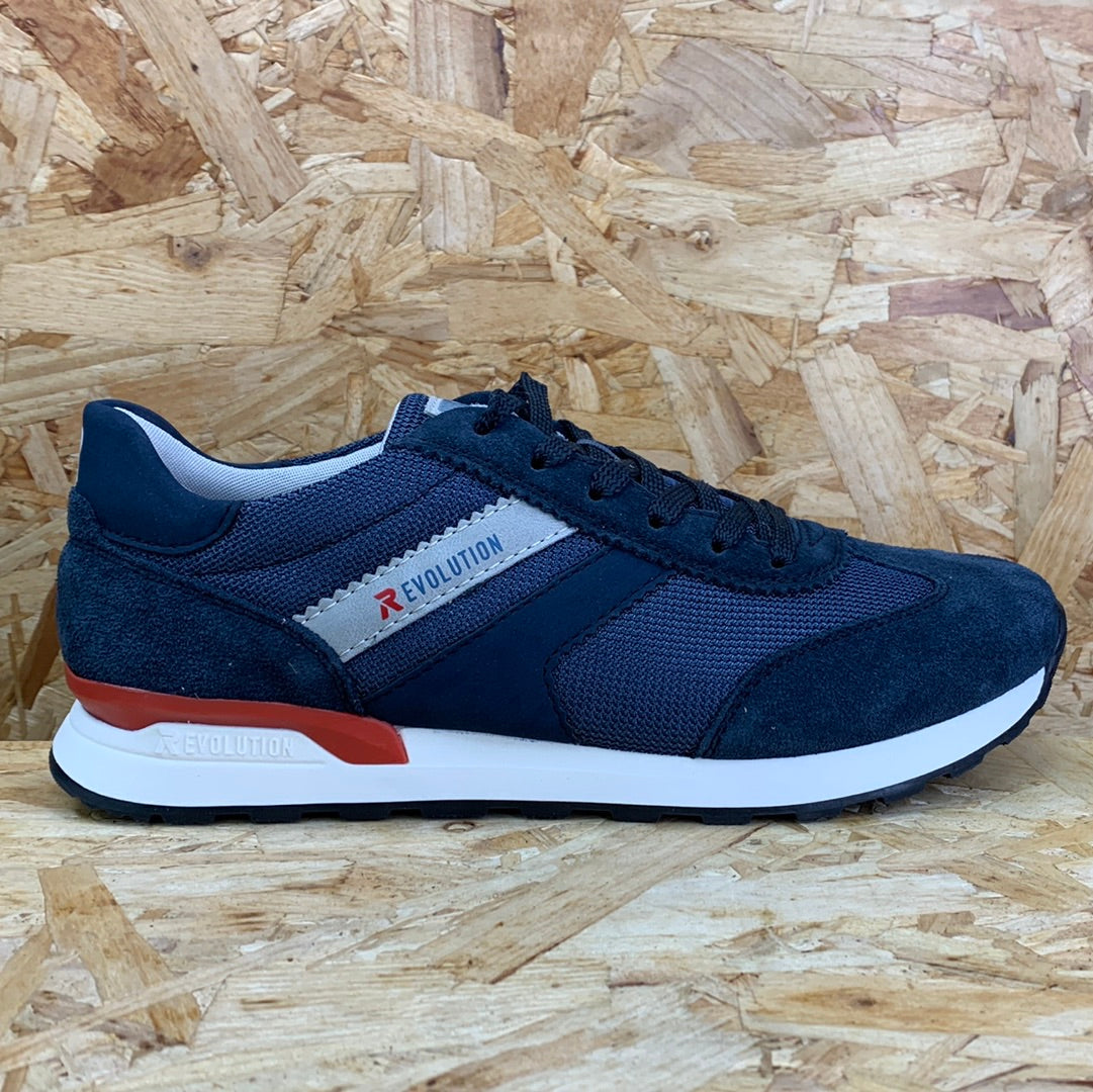 Rieker Mens Revolution Fashion Trainers Navy The Foot Factory