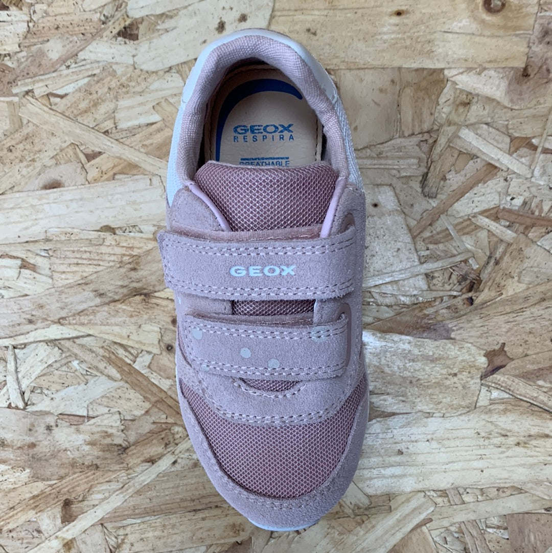 Geox Infant B Alben G A Leather Trainers - Light Rose