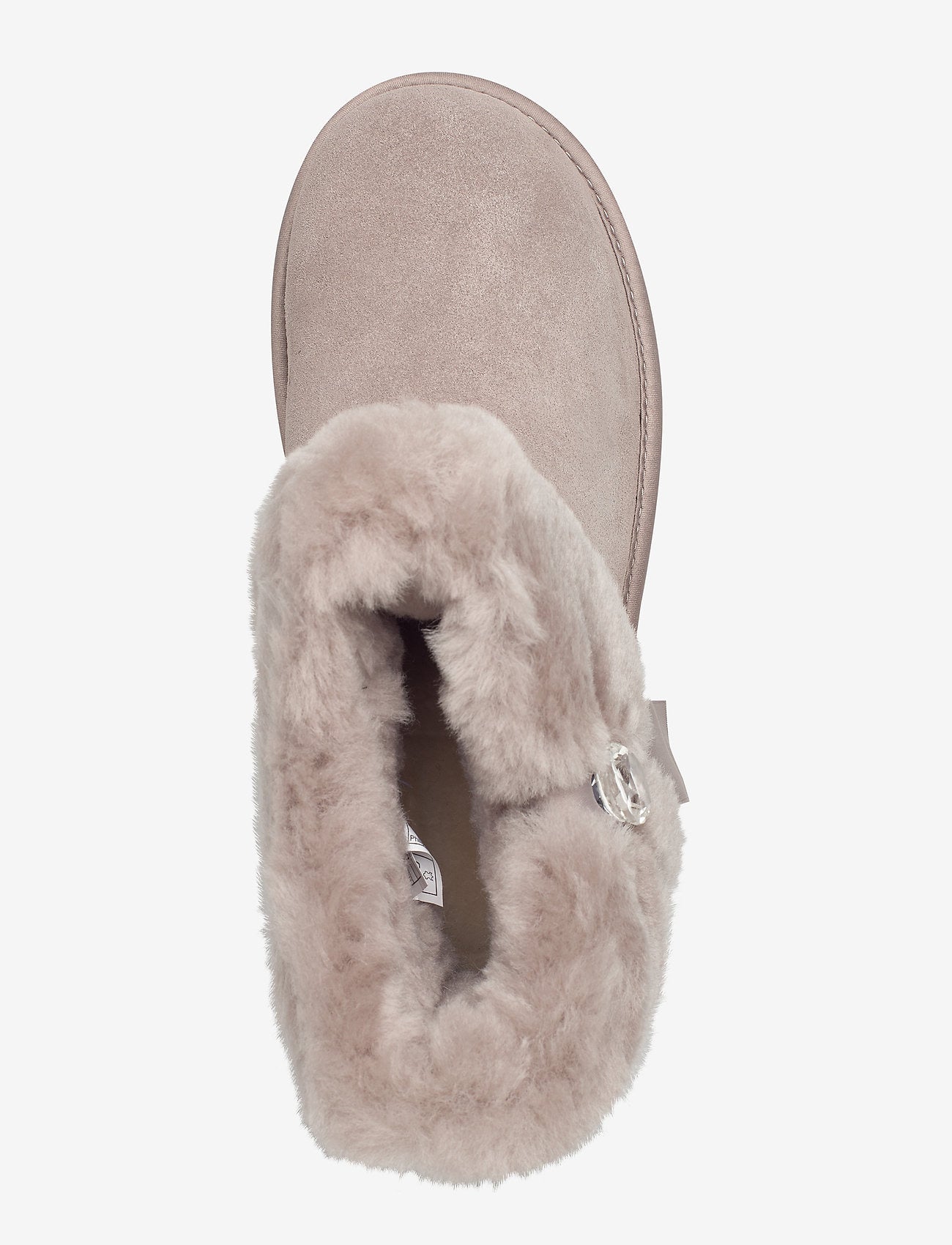 UGG Womens Cinched Fur Mini Boot - Oyster