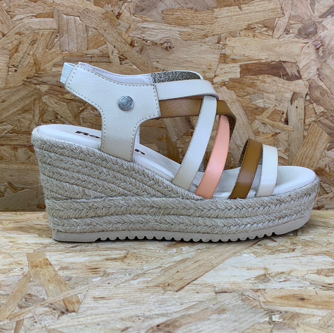 Refresh Womens Fashion Wedge Sandals - Ice - The Foot Factory