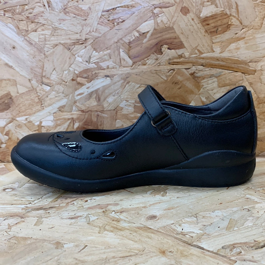 Biomecanics Kids Dolly Leather School Shoe - Black