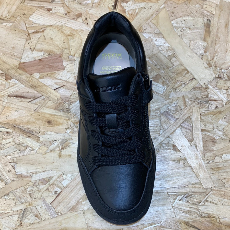 Geox Kids Arzach D School Shoe - Black